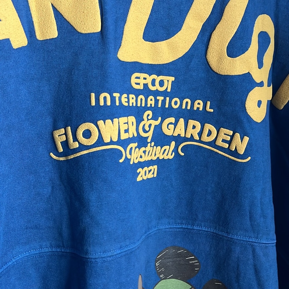 Disney Annual Passholder 2021 Flower & Garden Epcot Festival Spirit Jersey, NWOT - Picture 13 of 13